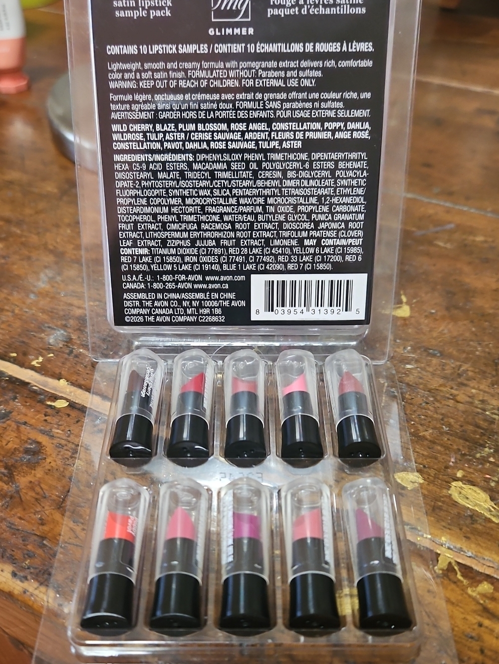 Avon Satin Lipstick Mini Set - Assorted Pink & Rose Shades - Picture 2 of 5